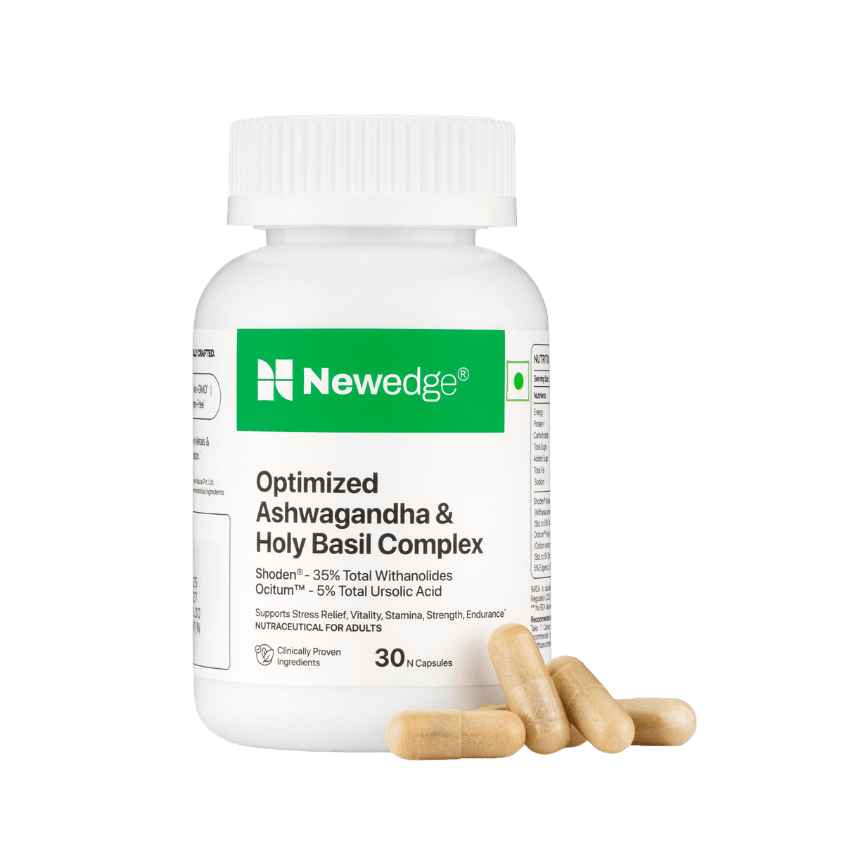 Newedge Optimized Ashwagandha & Holy Basil