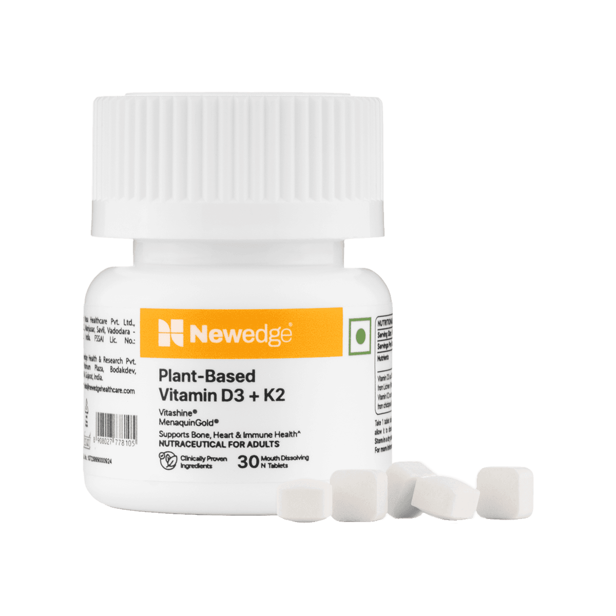 Newedge Plant based Vitamin D3+K2