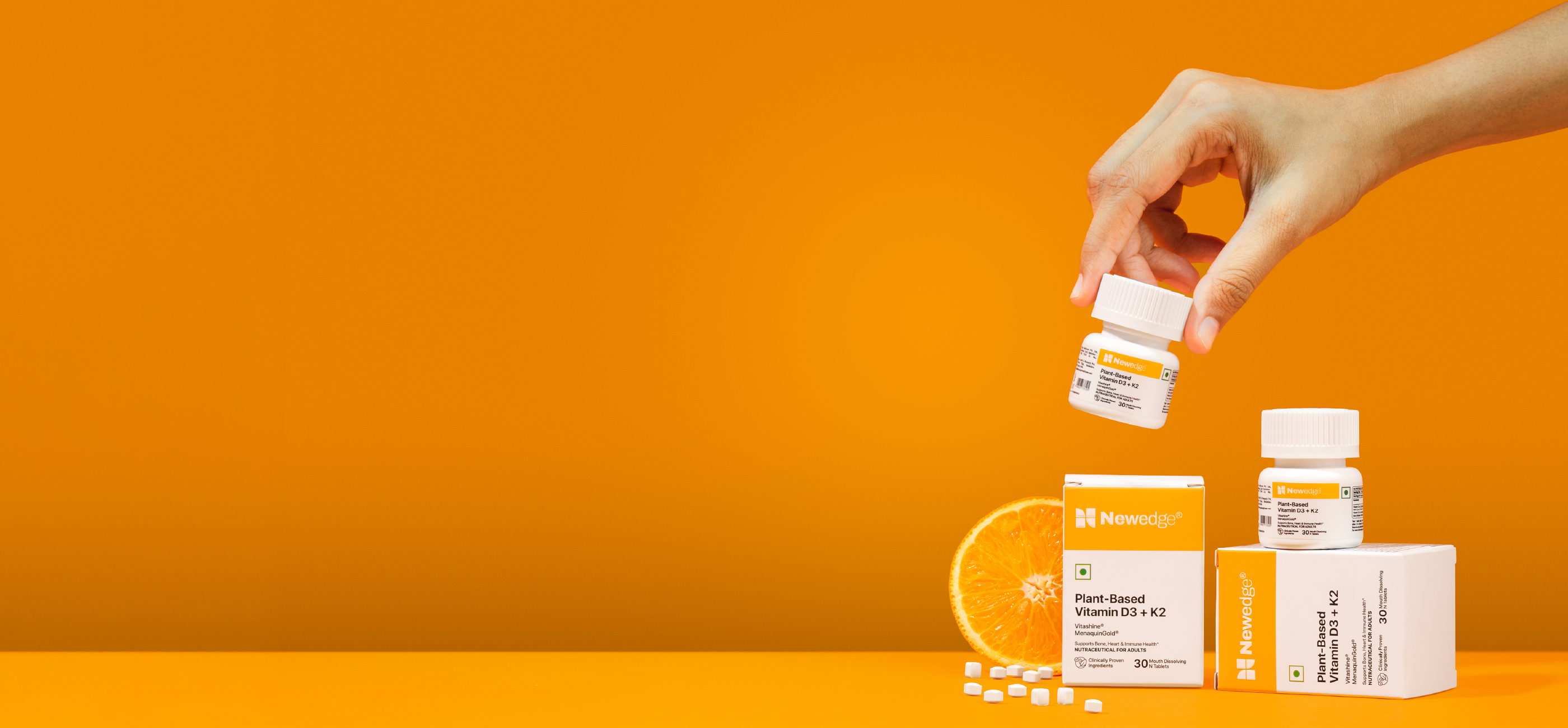 Newedge Plant based Vitamin D3+K2